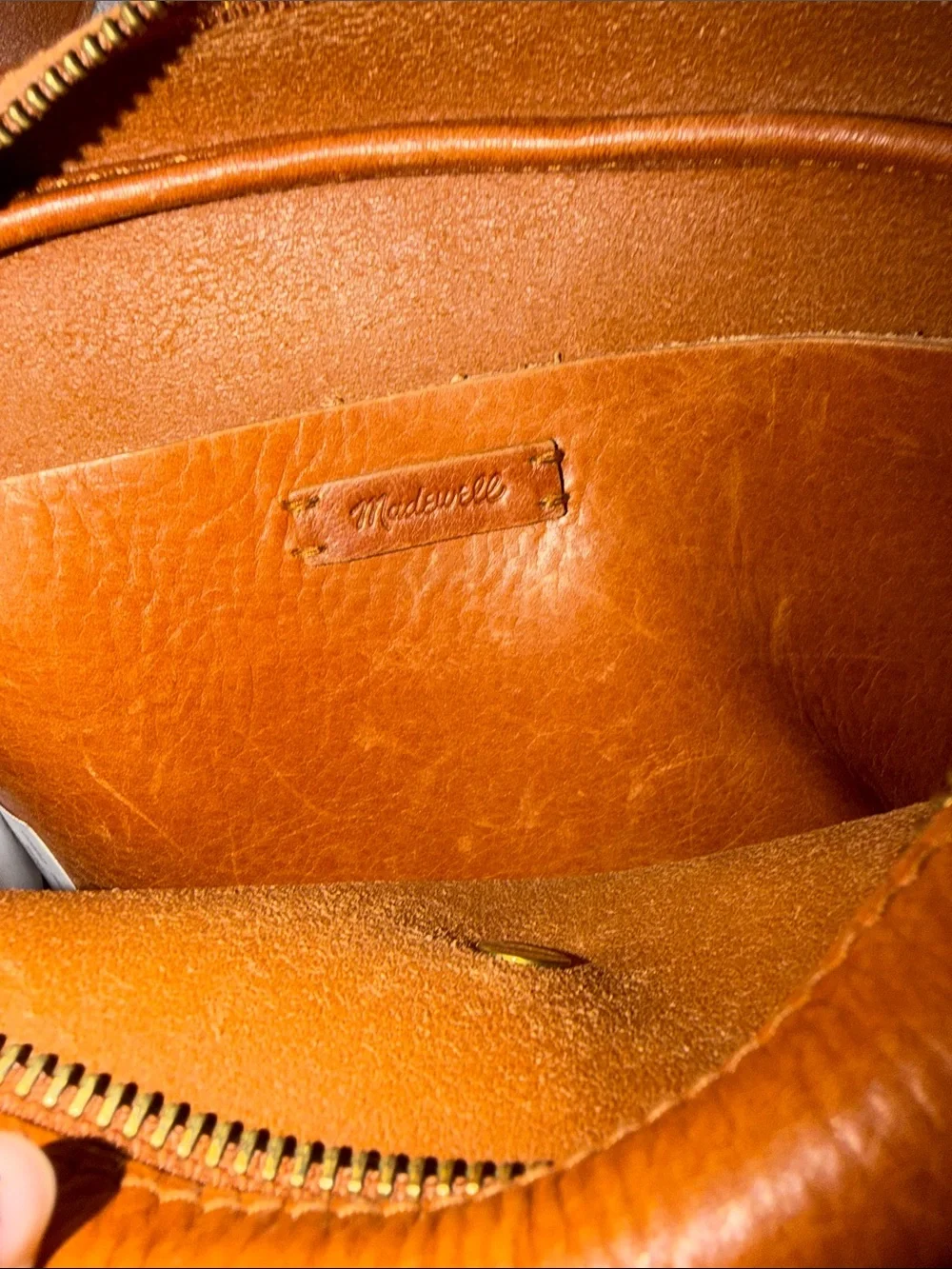 Madewell The Transport Camera Crossbody Leather Bag